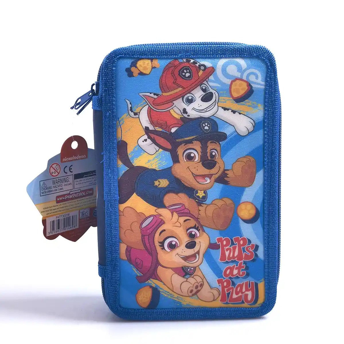 Paw Patrol 3 Zippers Pencil Case Kiddy Zone