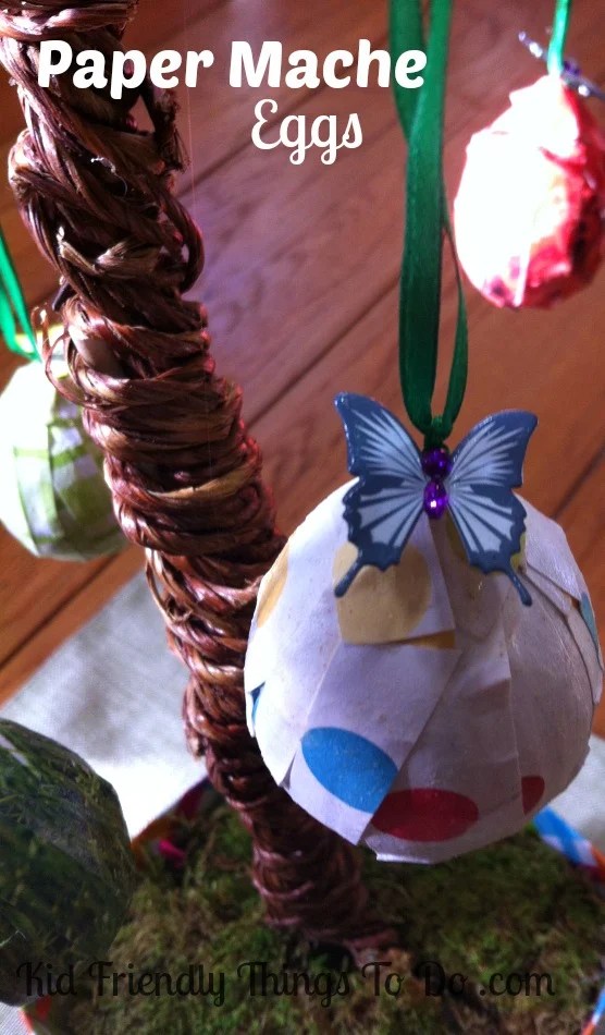 Paper Mache Easter Egg Craft