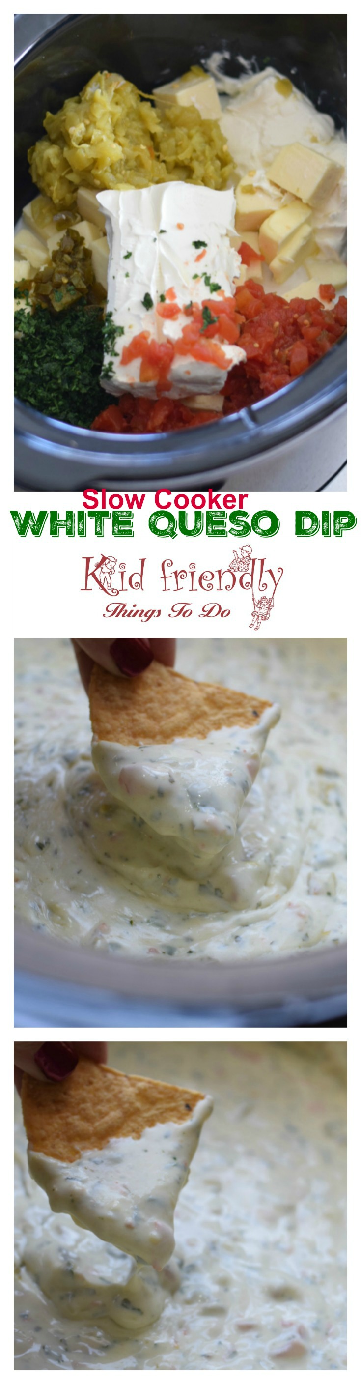 Easy Crockpot Queso Blanco Dip White Cheese Recipe