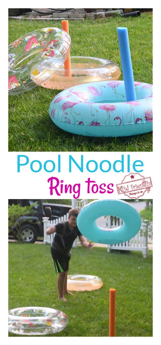 Pool Noodle Ring Toss {With Pool Tubes!} Kid Friendly Things To Do