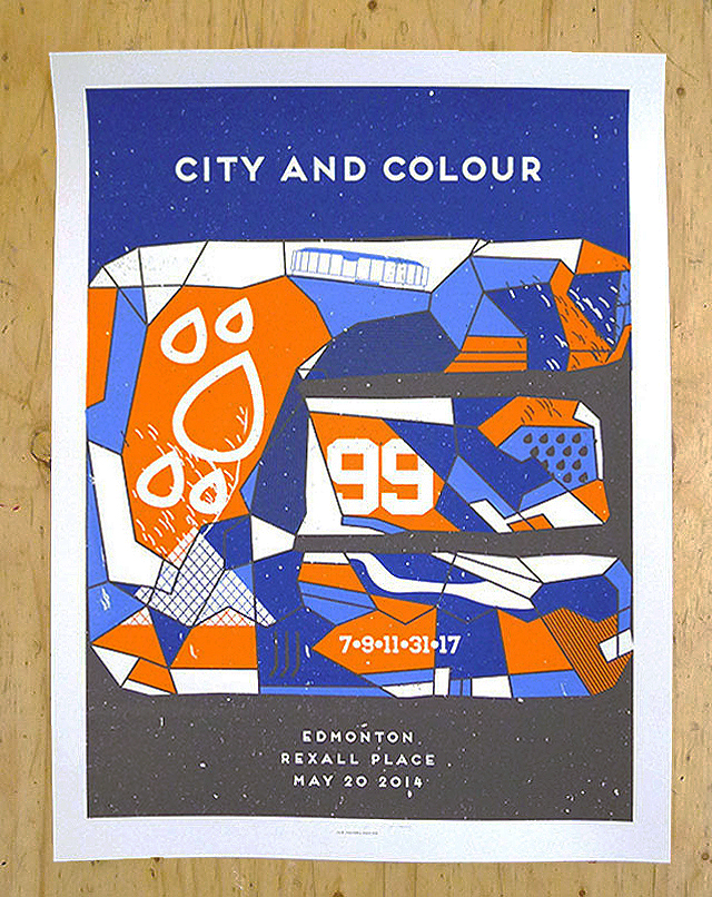 City and Colour’s Edmonton Show Poster Kid Icarus