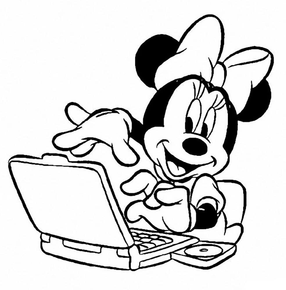 Computer Mouse Coloring Page