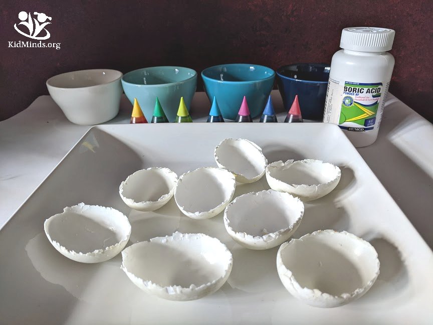 Grow Egg Geodes from Boric Acid Powder (+ Printables) KidMinds