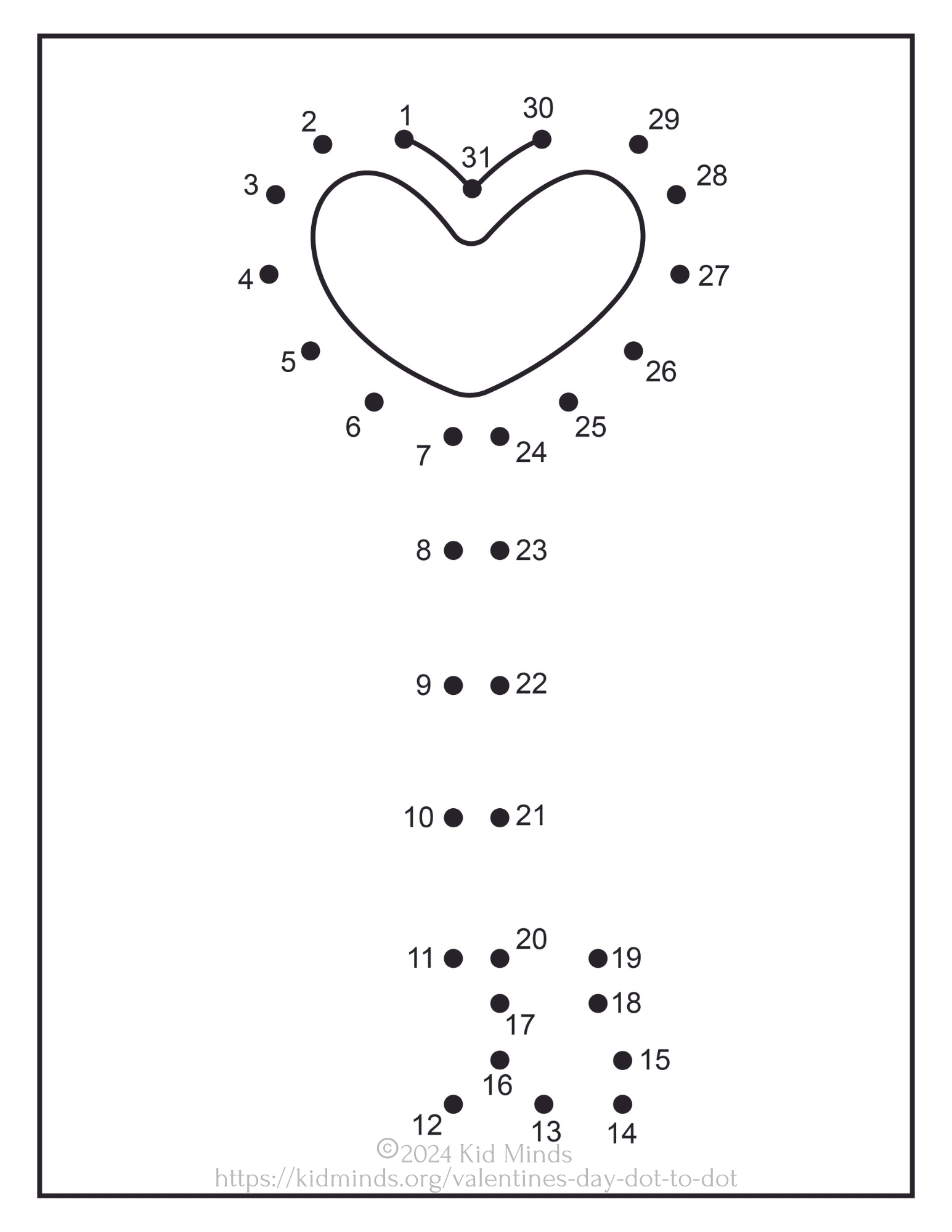 The Best Valentine’s Day Connect-the-Dot (Free PDF) | KidMinds