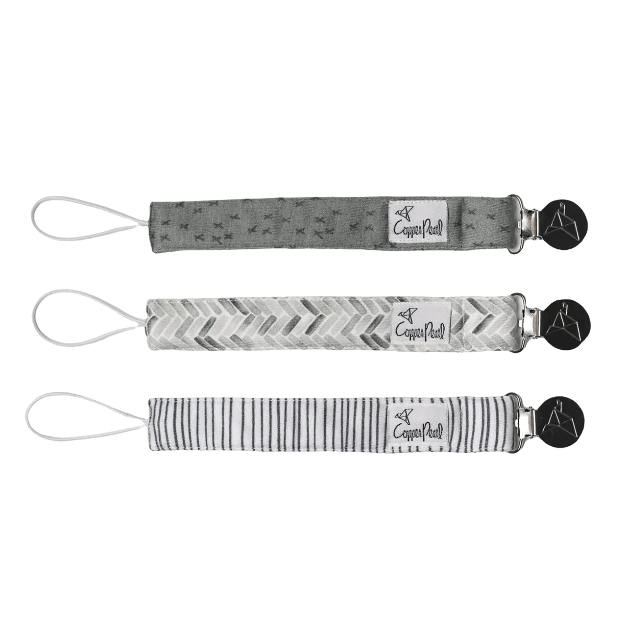 Copper Pearl Pacifier Clips Alta Kido Bebe