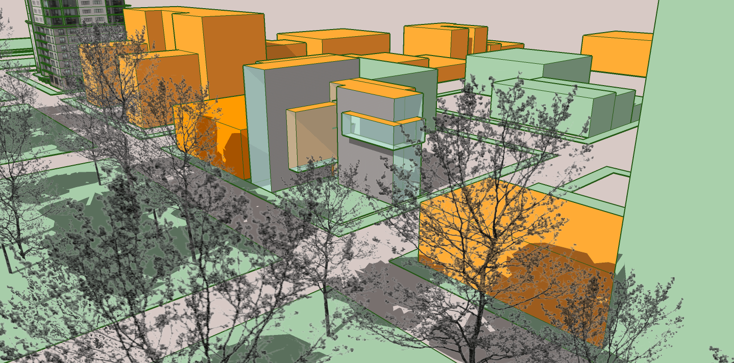 Latest Massing/Site Model Sketchup kidpete