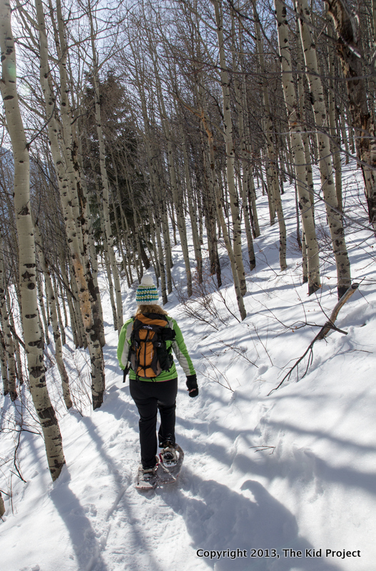 snowshoe and winter hiking for families and beginners in Utah
