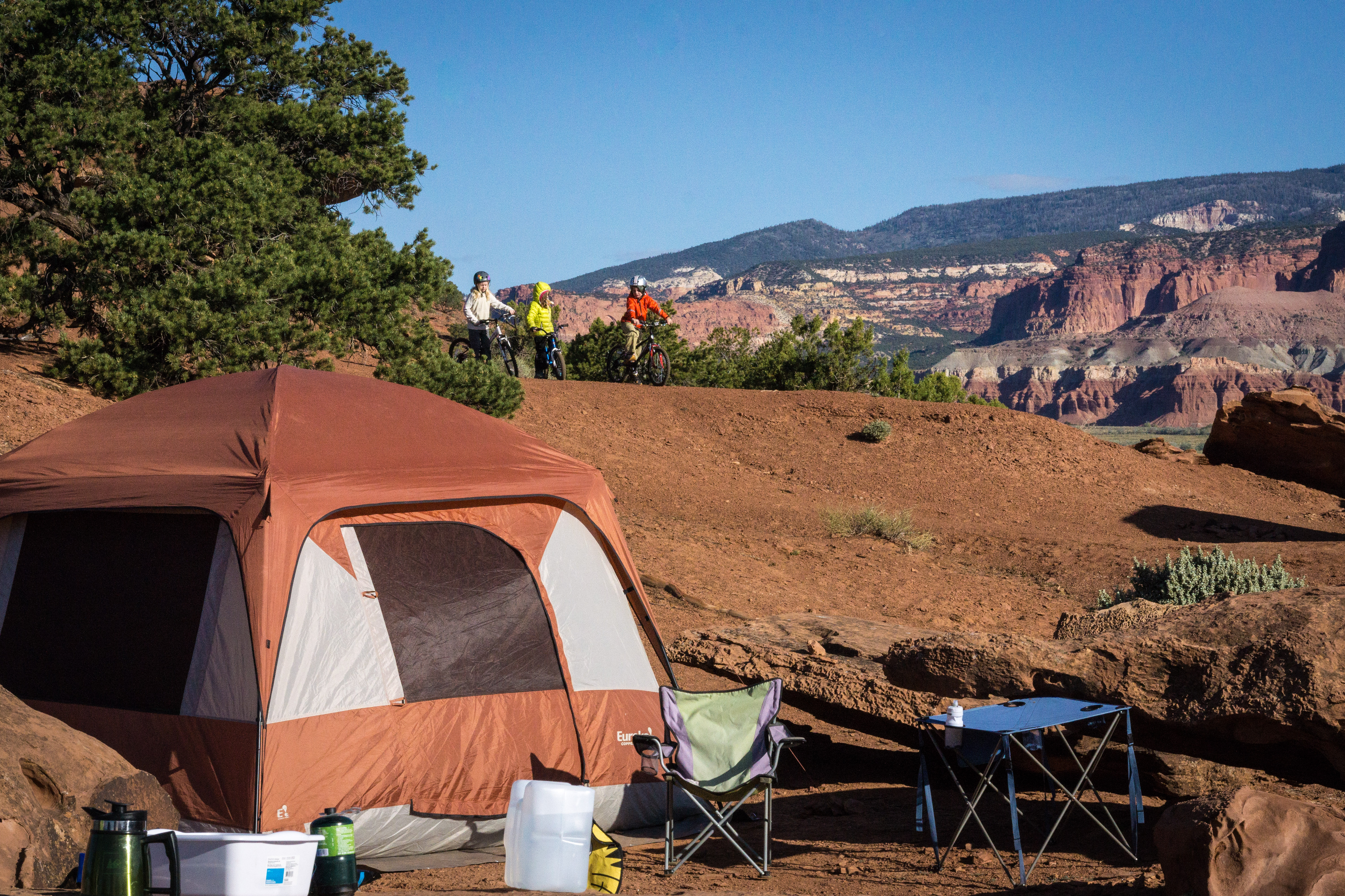 Camping near Capitol Reef National Park, Utah the kid project