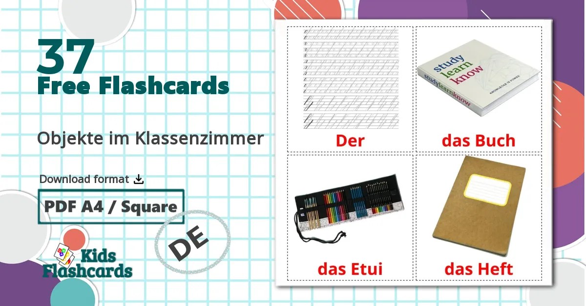 28 FREE Gadgets Flashcards PDF German Words