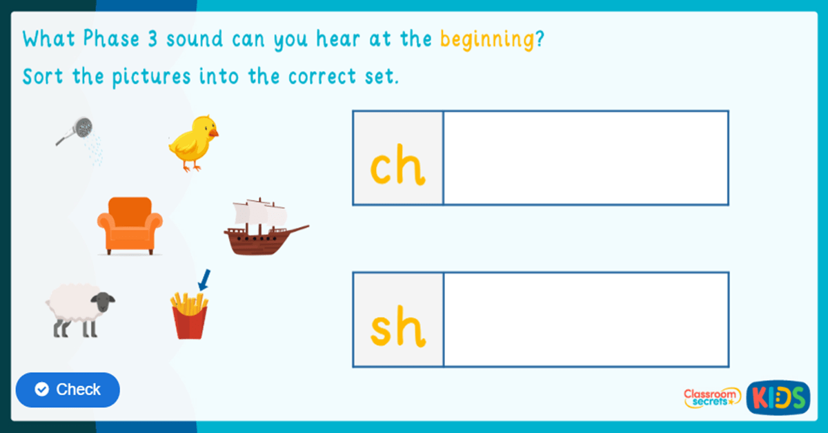 Phonics Phase 3 Identify the Sound Game 3 Classroom Secrets Kids