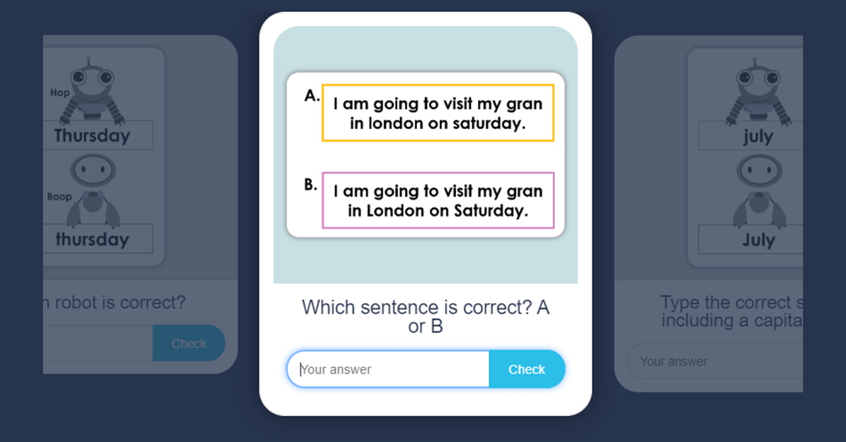 Year 2 Capital Letters Flashcard Activity Classroom Secrets Kids