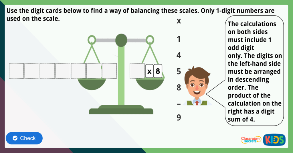 Year 3 Multiply by 8 Maths Challenge Classroom Secrets Kids