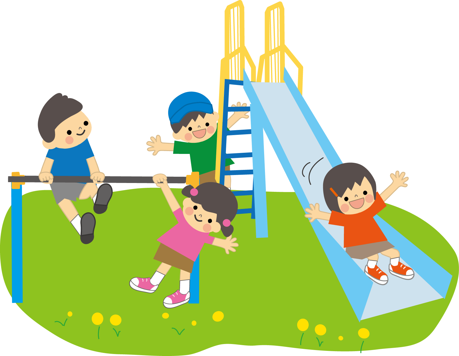 遊ぶ子どものイラスト・無料素材 遊ぶ子どものイラスト・無料素材