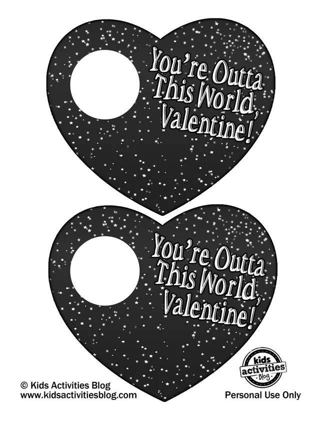Printable Valentine You're Outta This World Kids Activities Blog