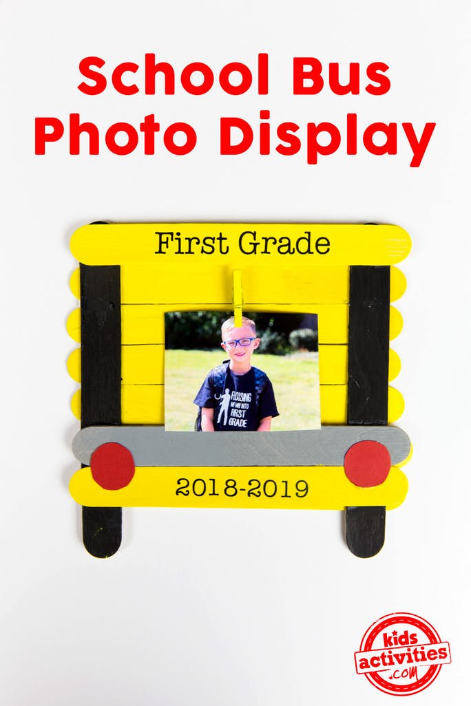 School Bus Photo Frame