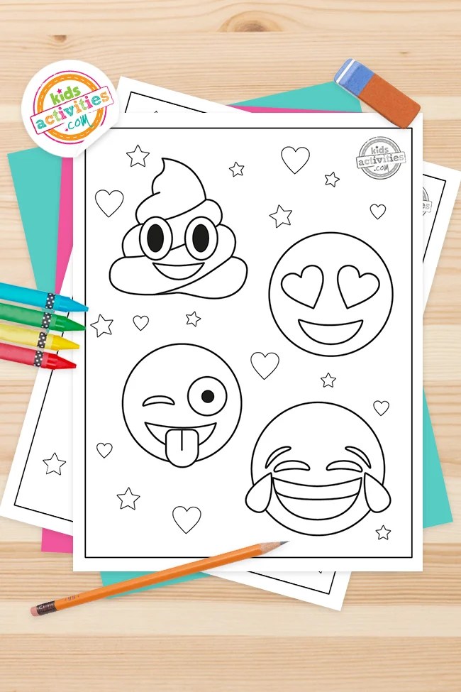 Emoji Math Coloring Pages