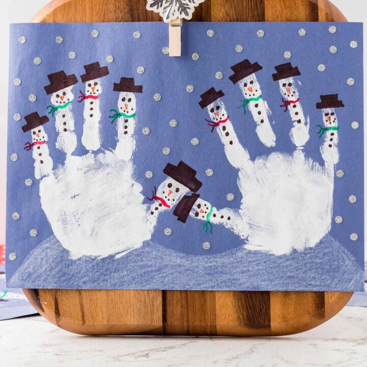 Snowman Handprint Craft - Kids Activity Zone