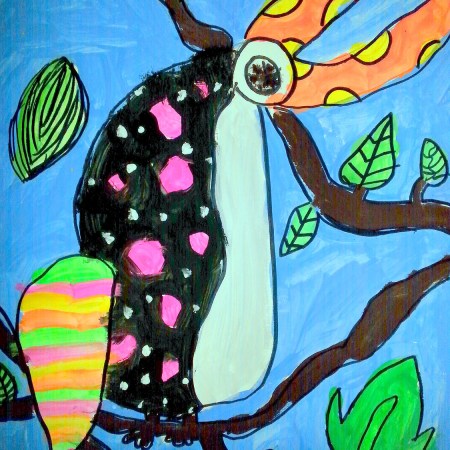 Kahlo inspired toucan