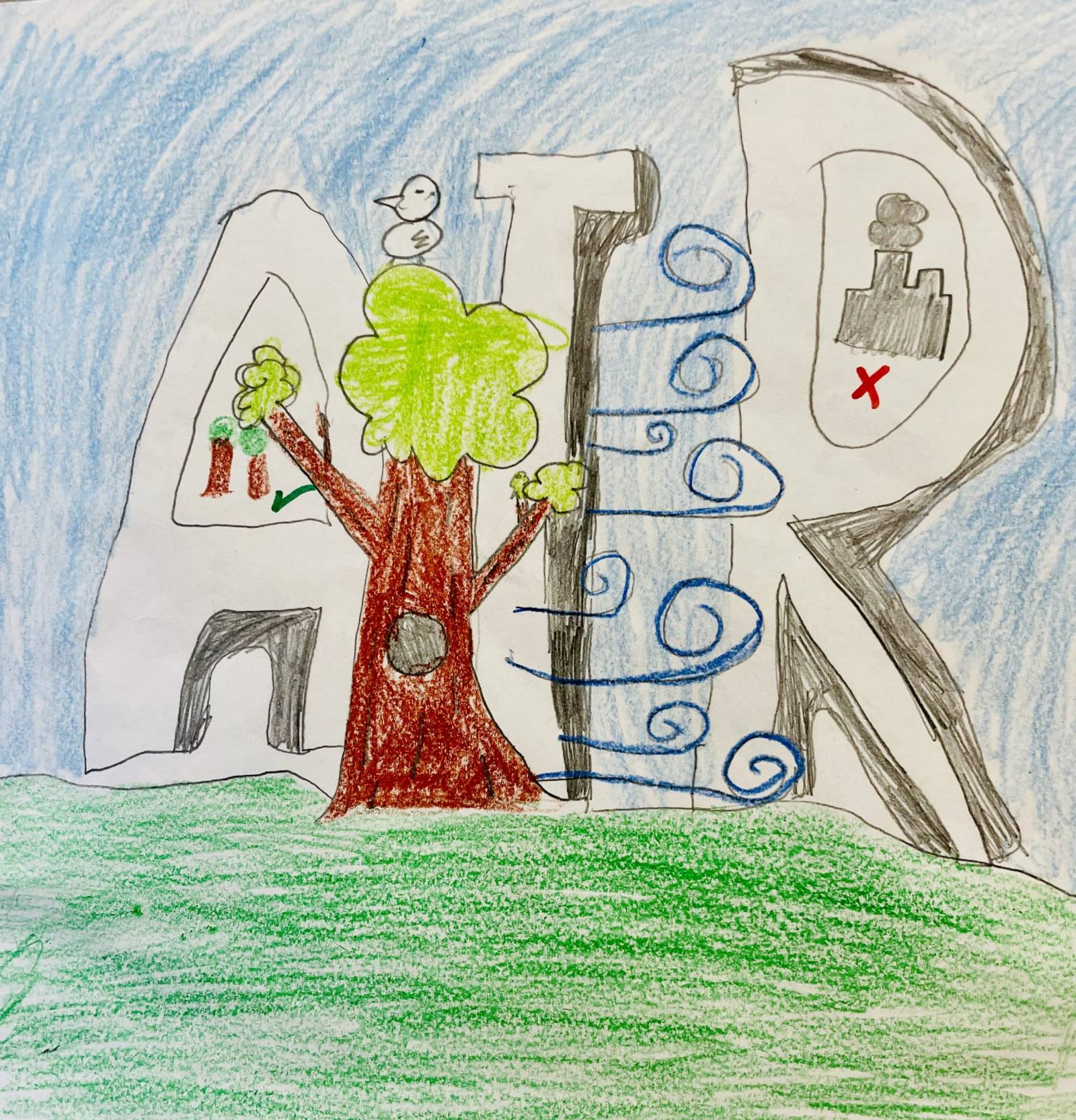 Trees give us air Kids Care About Climate Change 2021