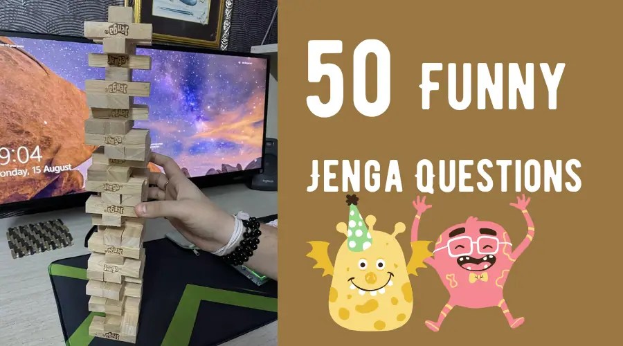 50 Funny Jenga Questions (2 Sets to ASK!)