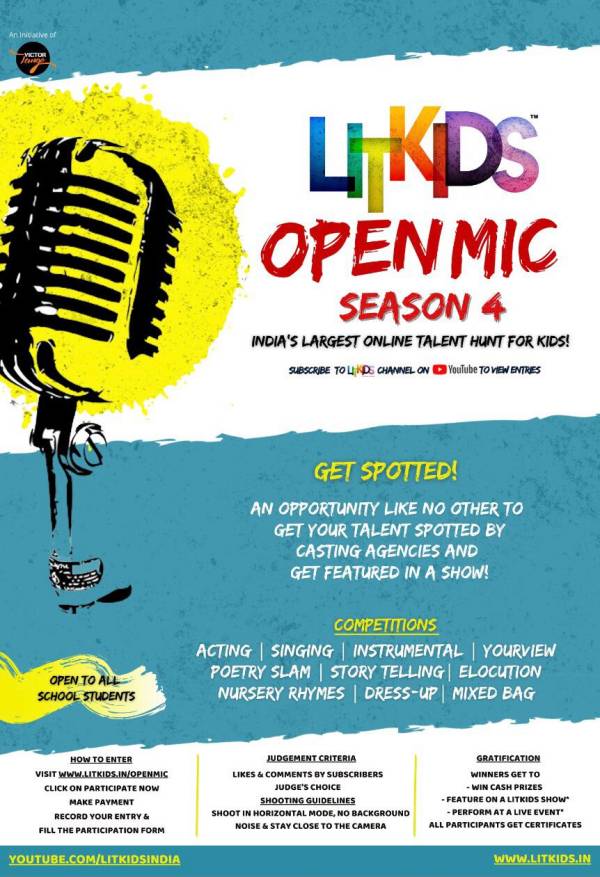LITKIDS Open Mic Season 4 India’s largest Online Talent