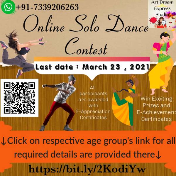 Online Solo Dance Contest (March, 2021) by Art Dream