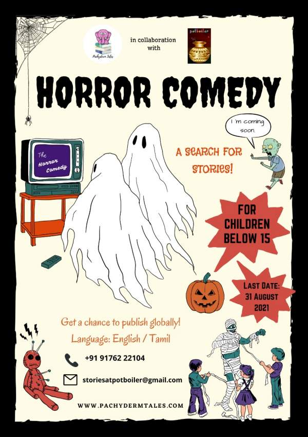 Potboiler & Pachyderm Presents Global Horror Comedy Story Writing