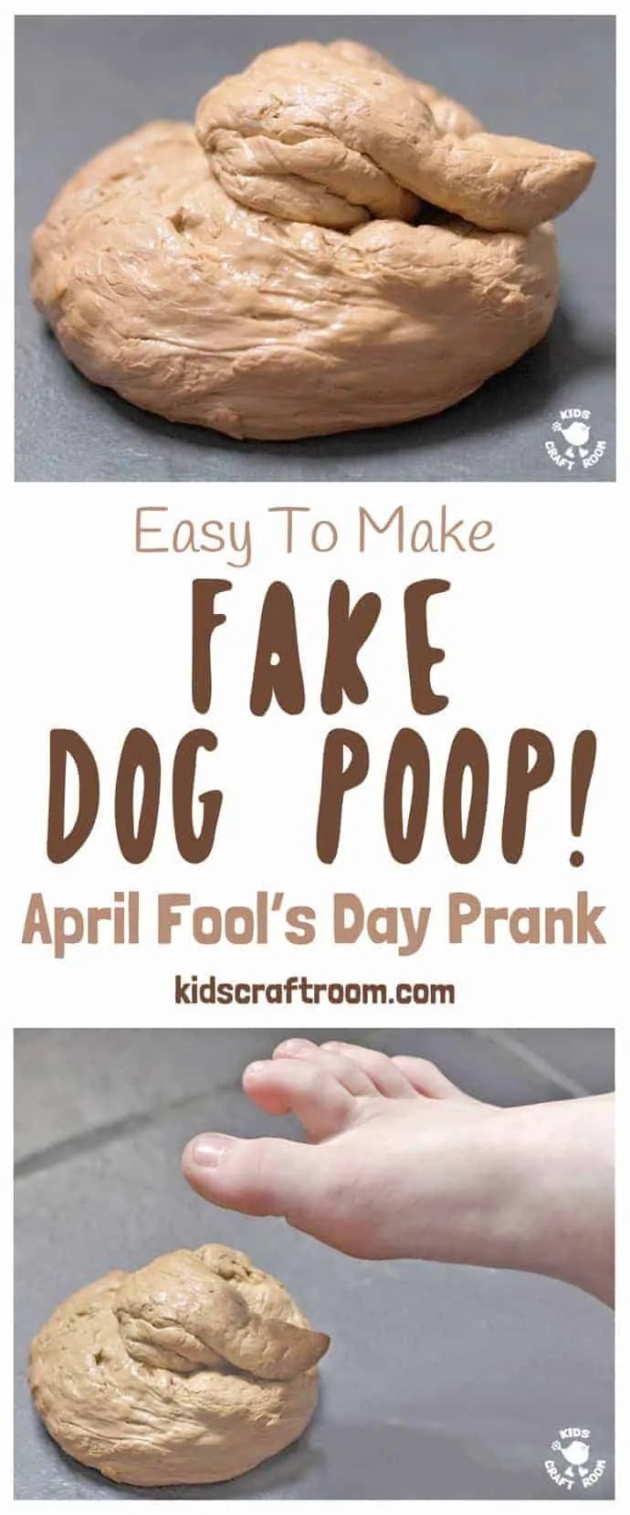 Fake Dog Poop, April Fool's Day Prank Kids Craft Room