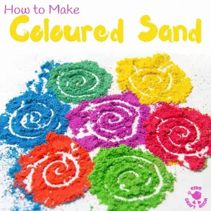 How To Make Coloured Sand Kids Craft Room