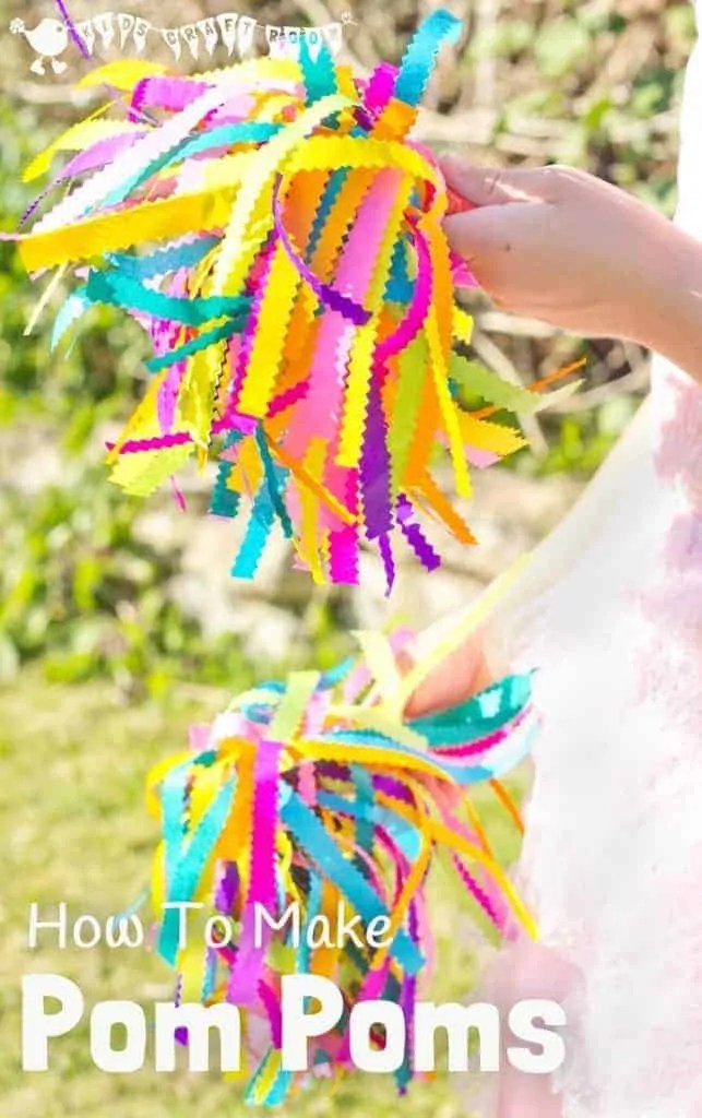 How To Make Cheerleader Pom Poms Kids Craft Room