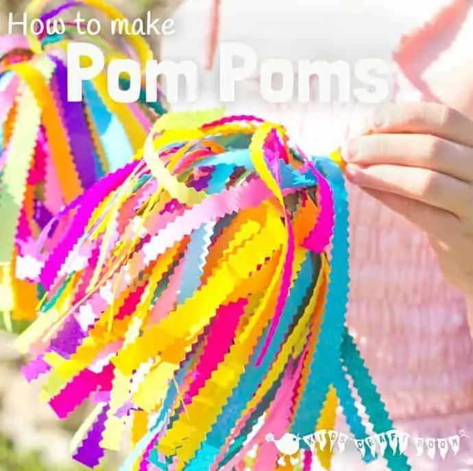 How To Make Cheerleader Pom Poms Kids Craft Room