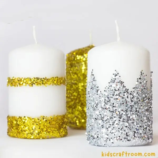 How To Make Glitter Candles Kids Craft Room