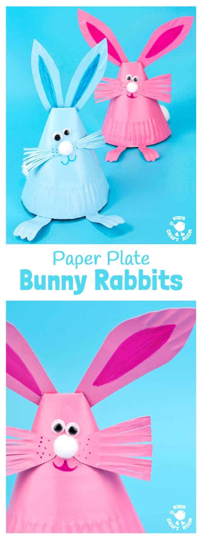 Adorable Paper Plate Rabbit Craft Kids Craft Room