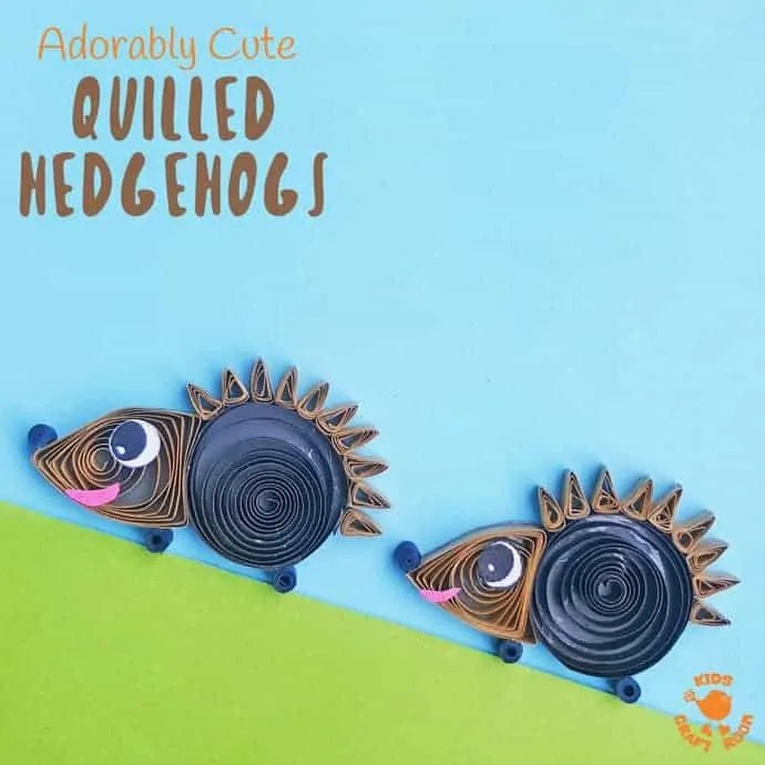 Quilled Paper Hedgehog Craft Kids Craft Room