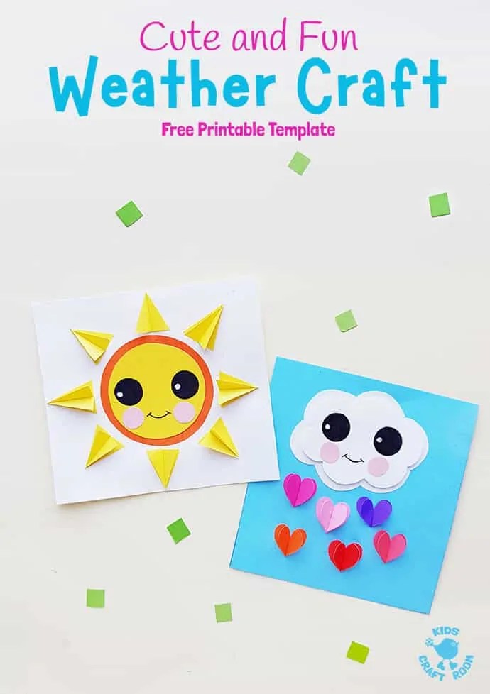 Cute and Fun Paper Weather Crafts - Kids Craft Room