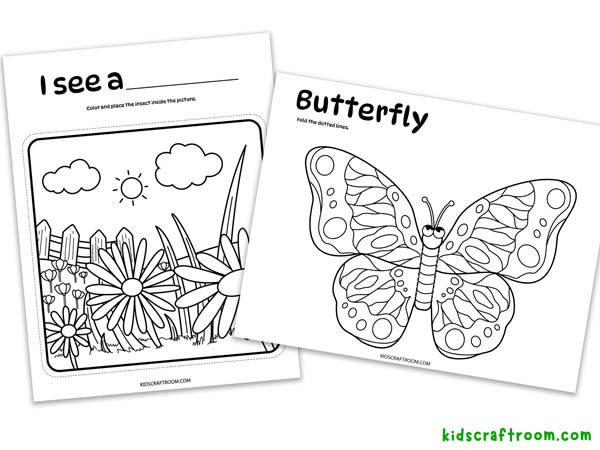 Free 3D Insect Coloring Pages For Kids - Kids Craft Room