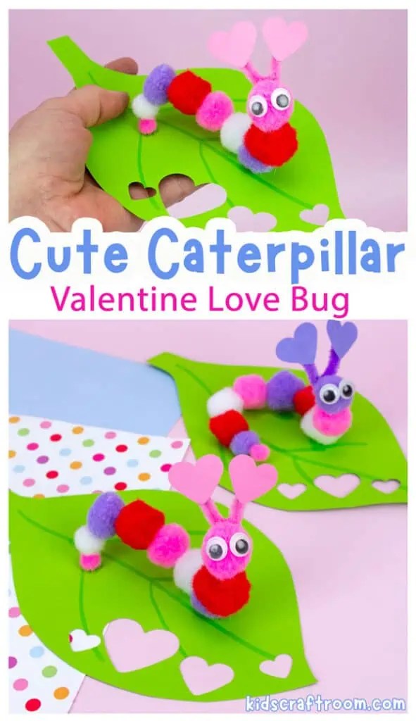 Easy Caterpillar Valentine Craft For Kids Kids Craft Room