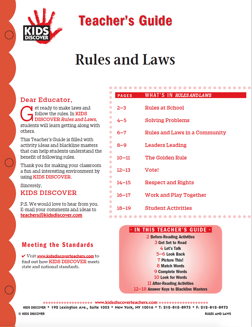 KD1 Rules and Laws Kids Discover