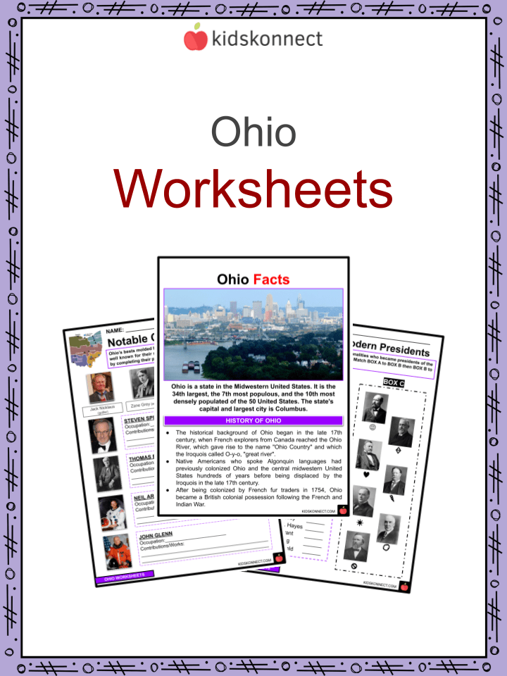 The State Of Ohio Facts, History & Worksheets For Kids