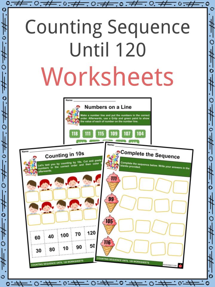 Counting Sequence Until 120 Facts & Worksheets For Kids