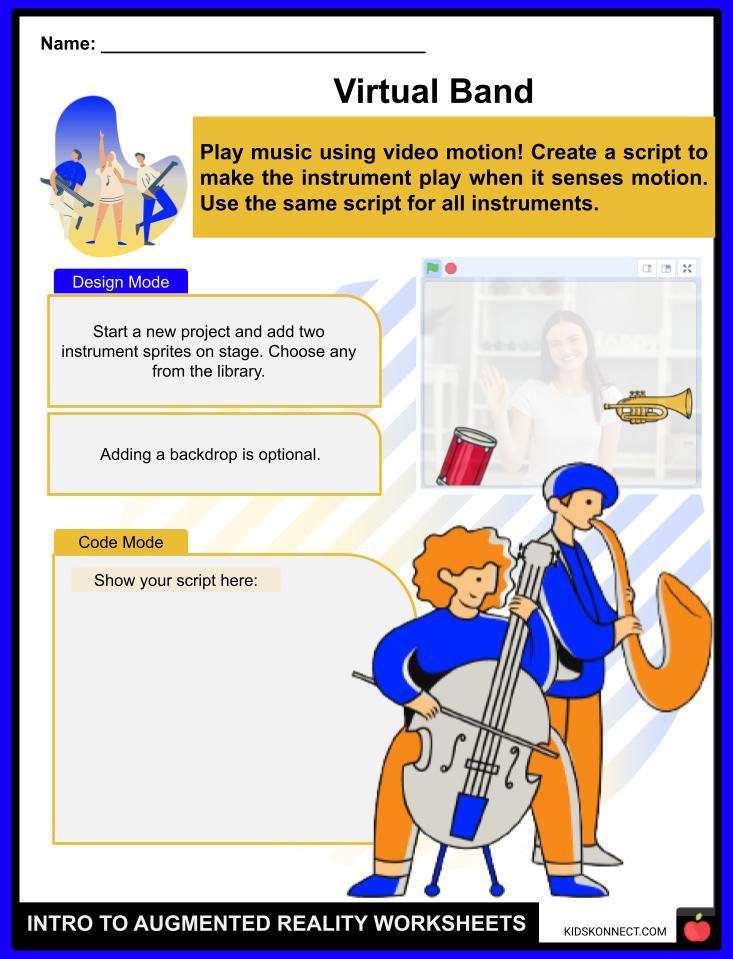 Intro to Augmented Reality Facts & Worksheets For Kids