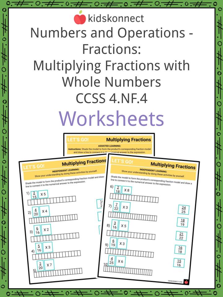 Numbers And Operations - Fractions: Multiplying Fractions With Whole Numbers Ccss 4.Nf.4