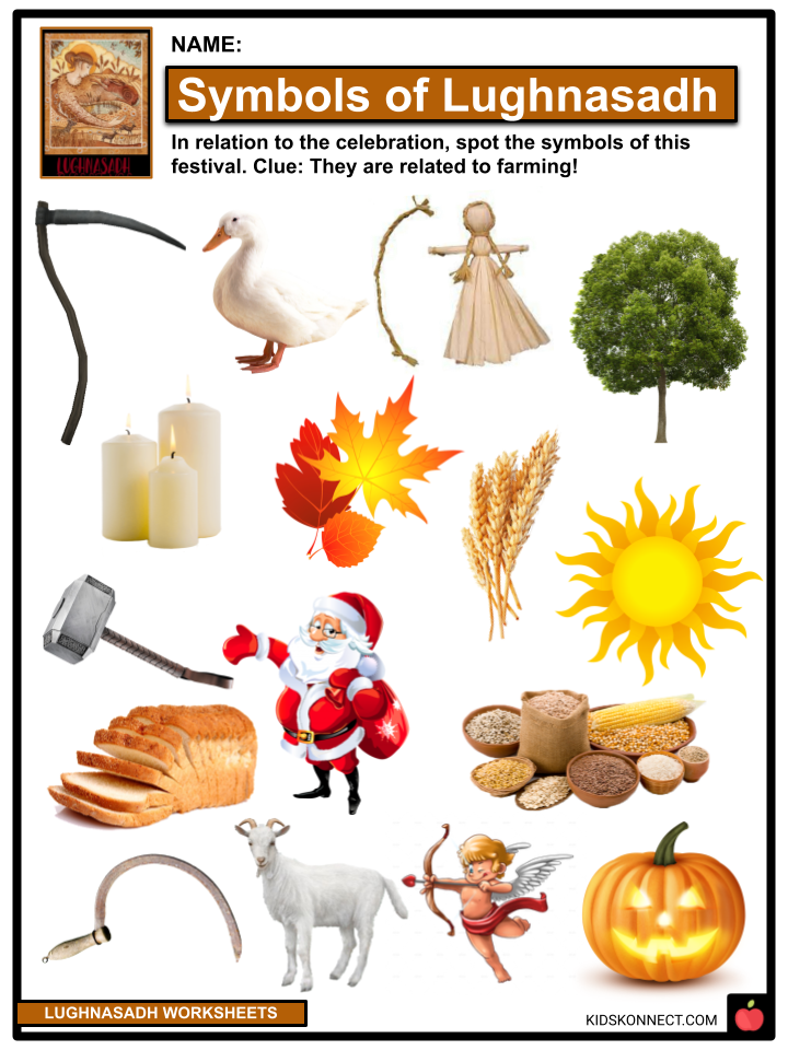 Lughnasadh History, Modern Customs, Facts and Worksheets for Kids