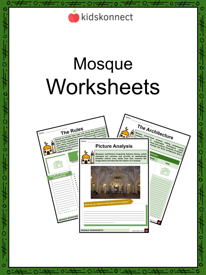 Mosque Worksheets Architecture, Parts, Functions, Examples