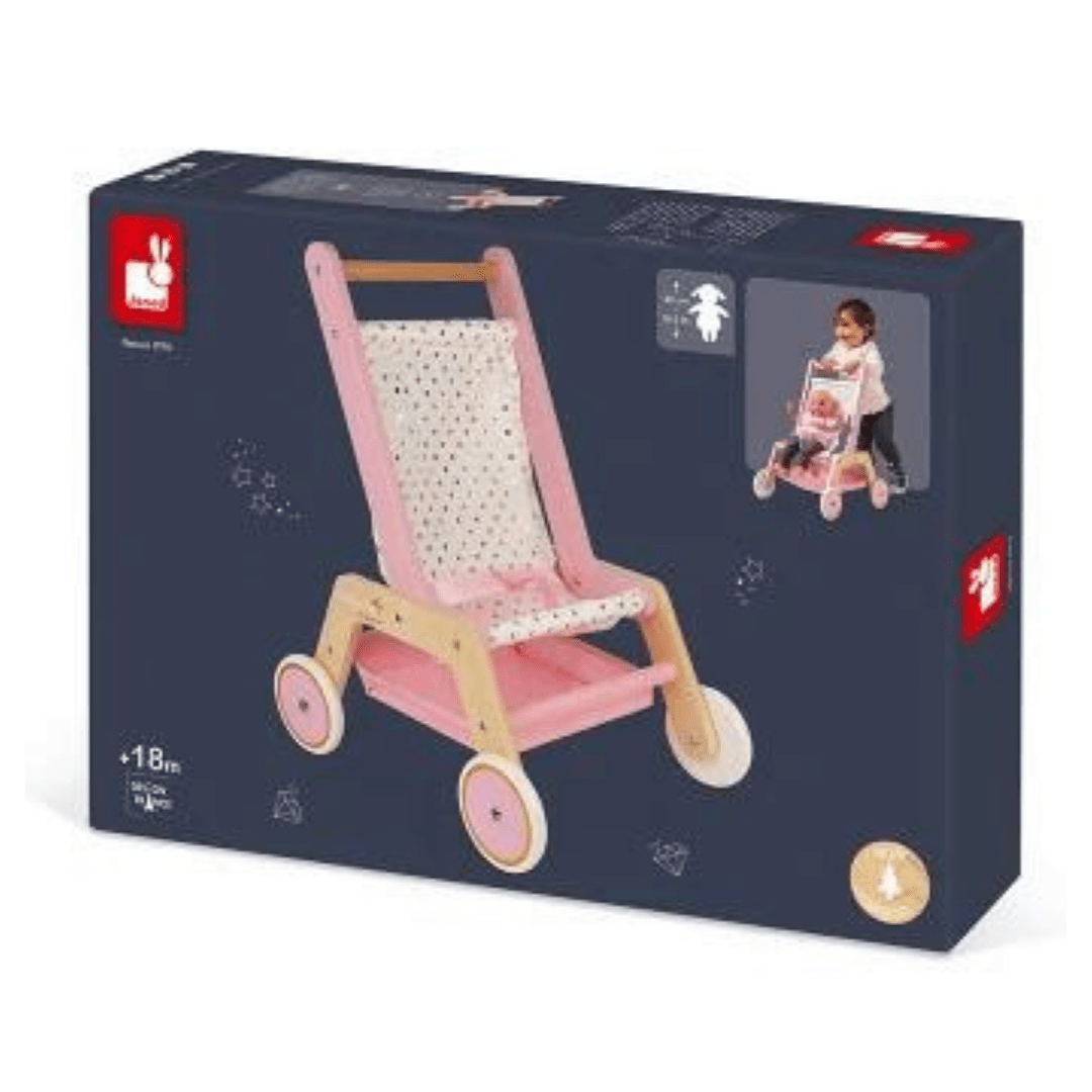 Janod Doll's Stroller in Candy Chic Kid's Korner