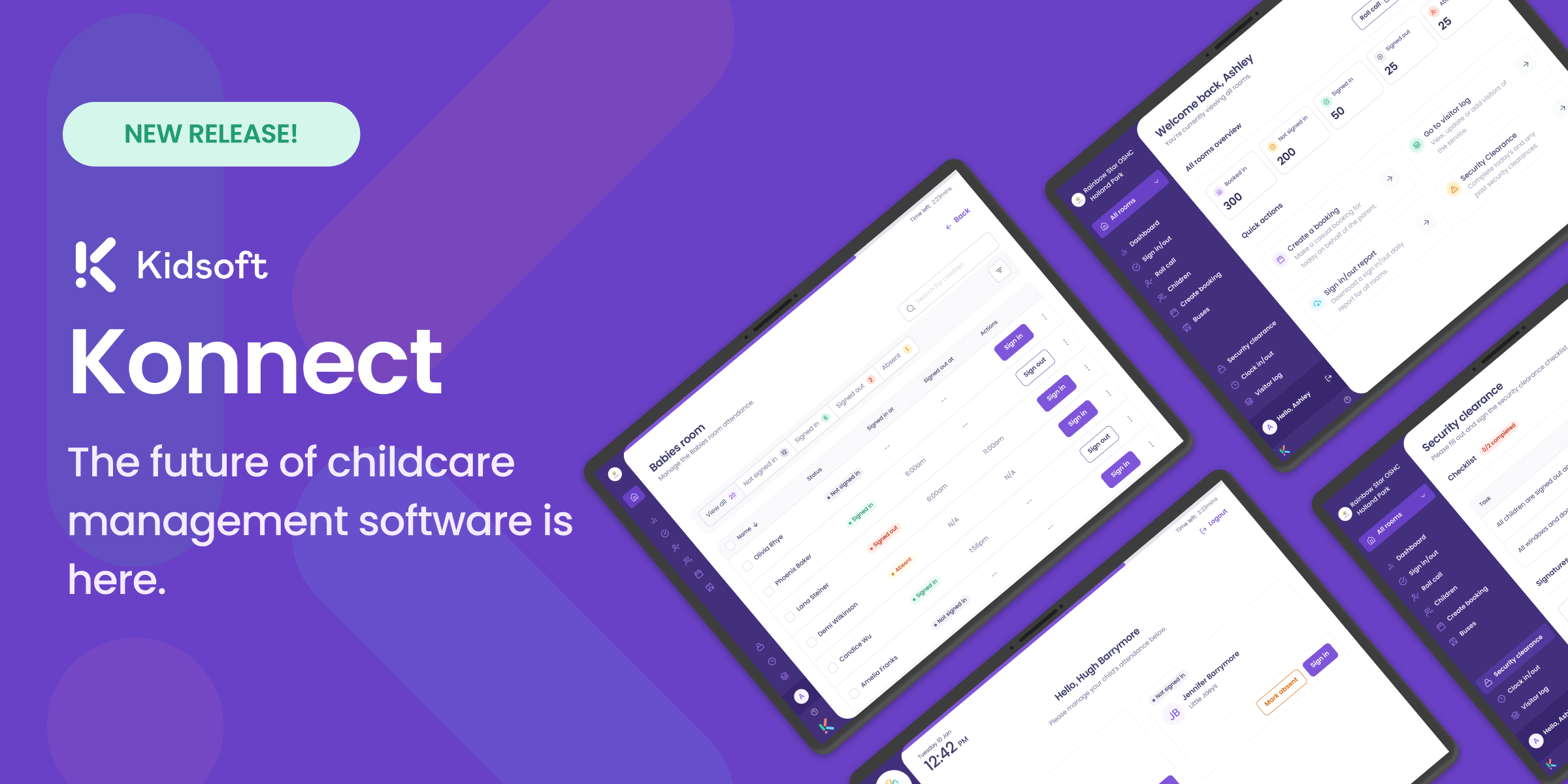 Kidsoft Konnect The future of childcare management software is here