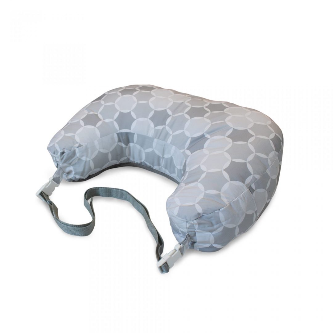 Boppy® Best Latch™ Breastfeeding Pillow Grey Circles The Kidstore