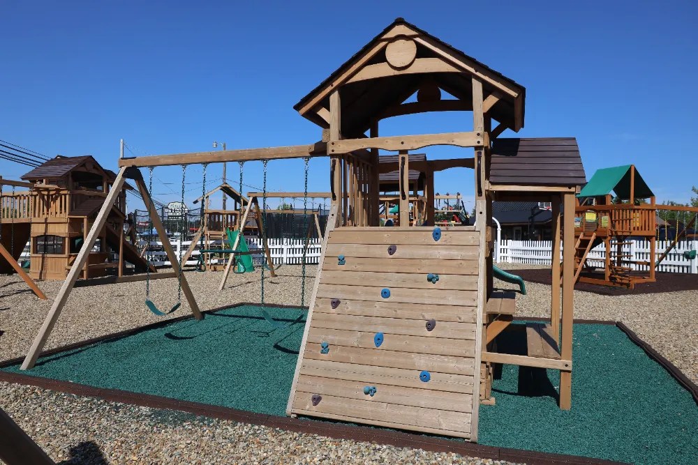 How To Anchor A Swing Set On Grass Kids World Play Systems