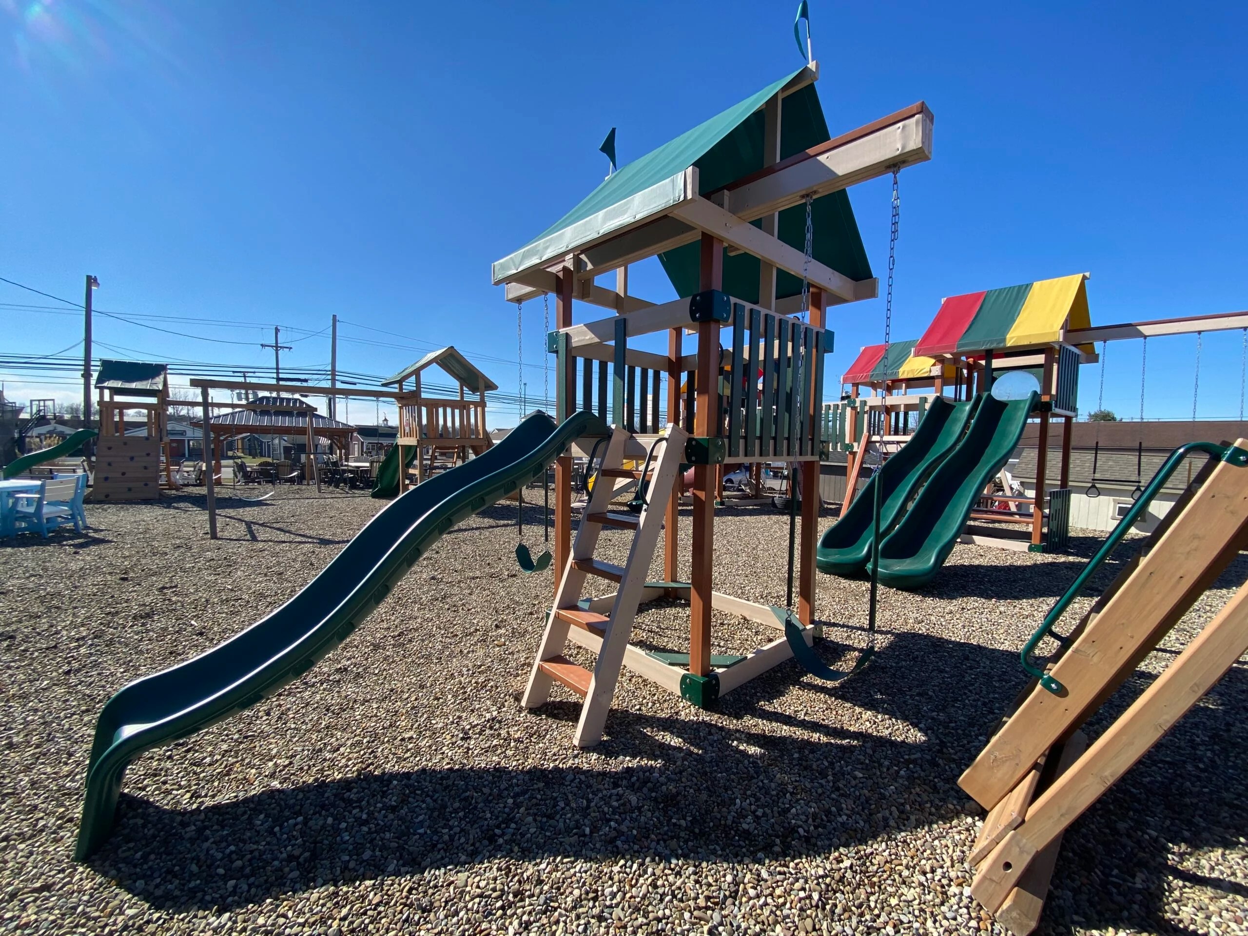 Space Saving Swing Set For Sale Kids World Play Systems