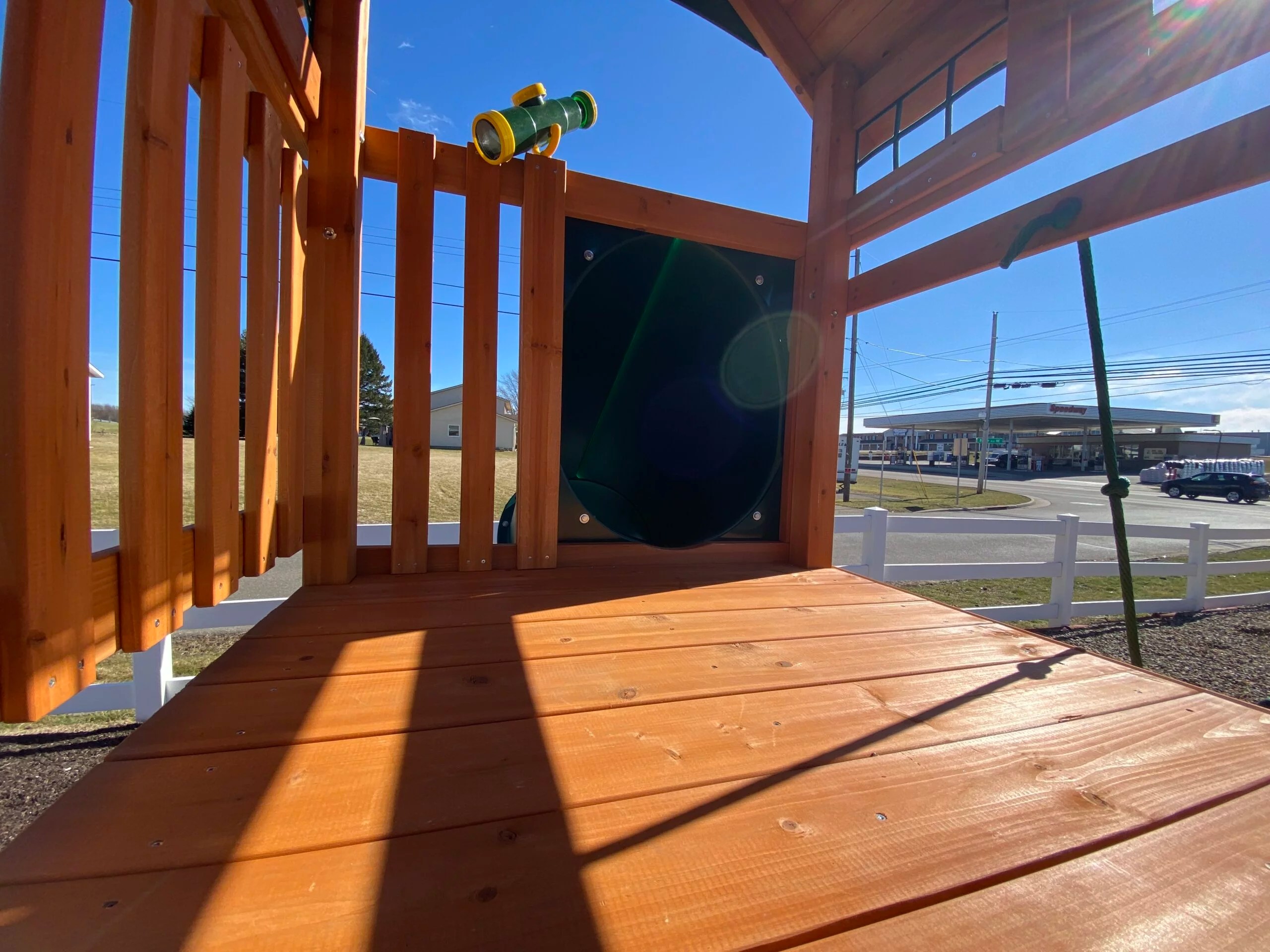 Swing Set With Tube Slide Panda Kids World